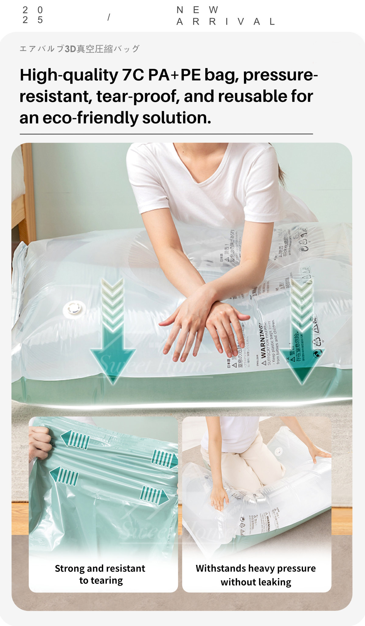 Stereo Air Valve Vacuum Compression Bag-5